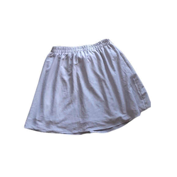 Everly Tulip Mini Skirt Elastic Waist Lavender Purple - Size Medium - Picture 4 of 8